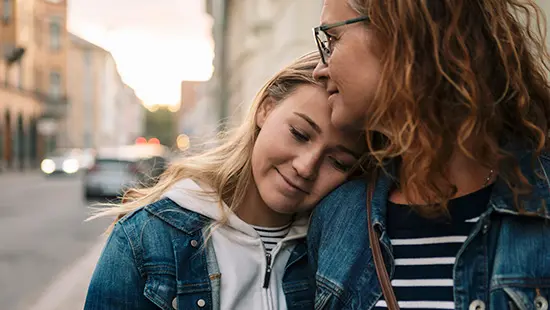 Mother and daughter